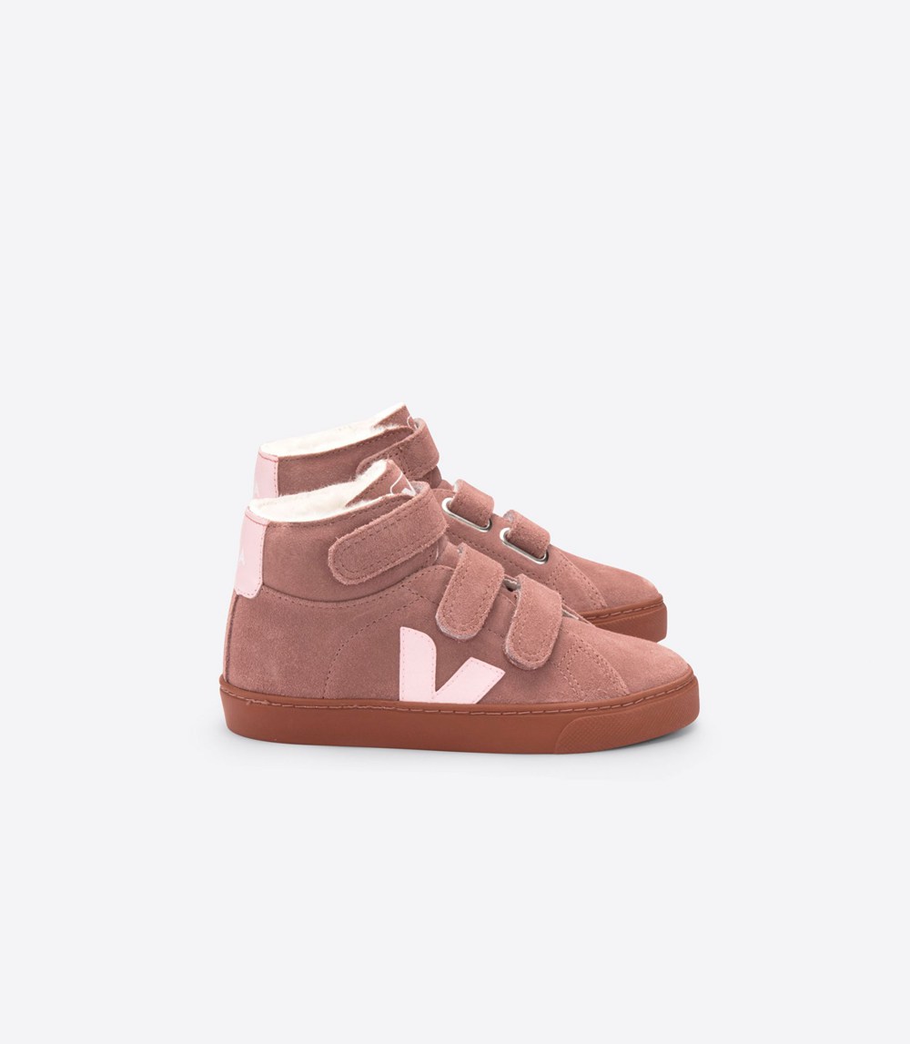 Veja Sneakers Barn - Esplar Mid Fured - Rosa - 795638-VBH